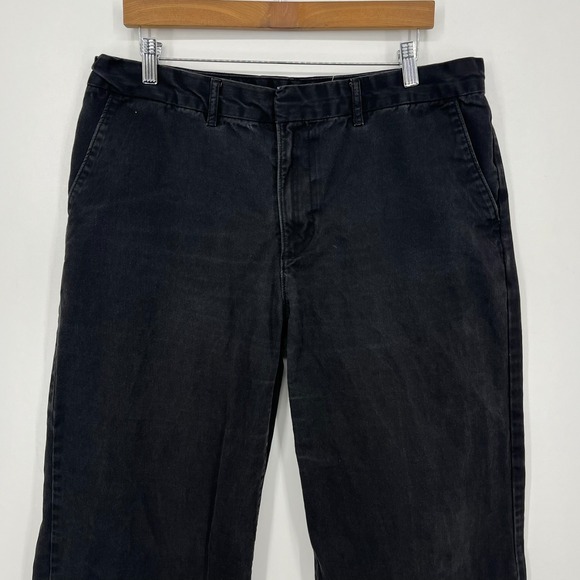 Levi's Baggy Trousers Men's Size 32 Black 100% Cotton Relaxed Fit Zip Fly Solid - Picture 2 of 10